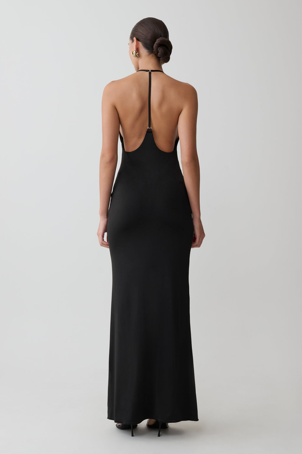Hana Slinky Plunge Maxi Dress
