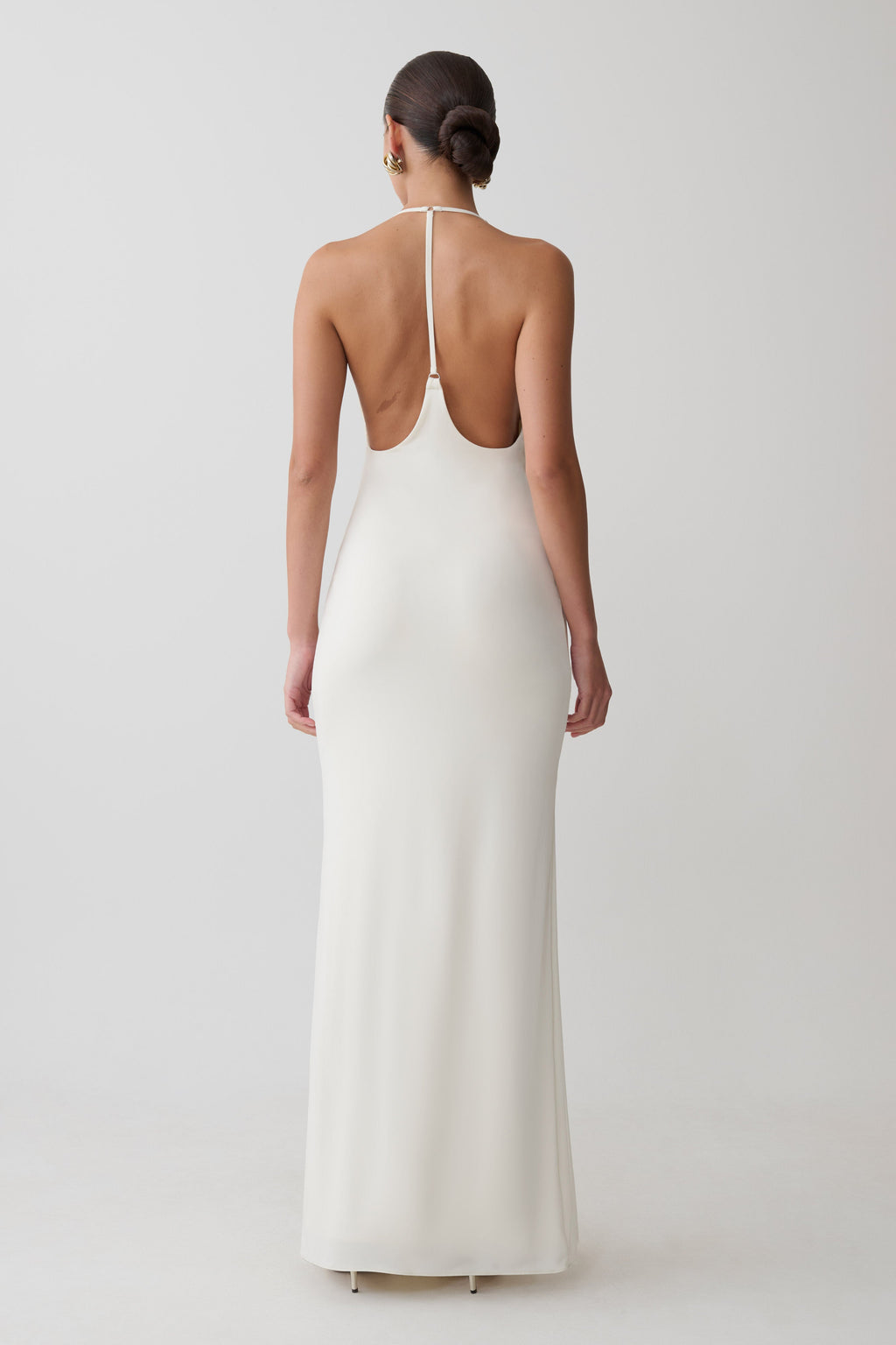 Hana Slinky Plunge Maxi Dress
