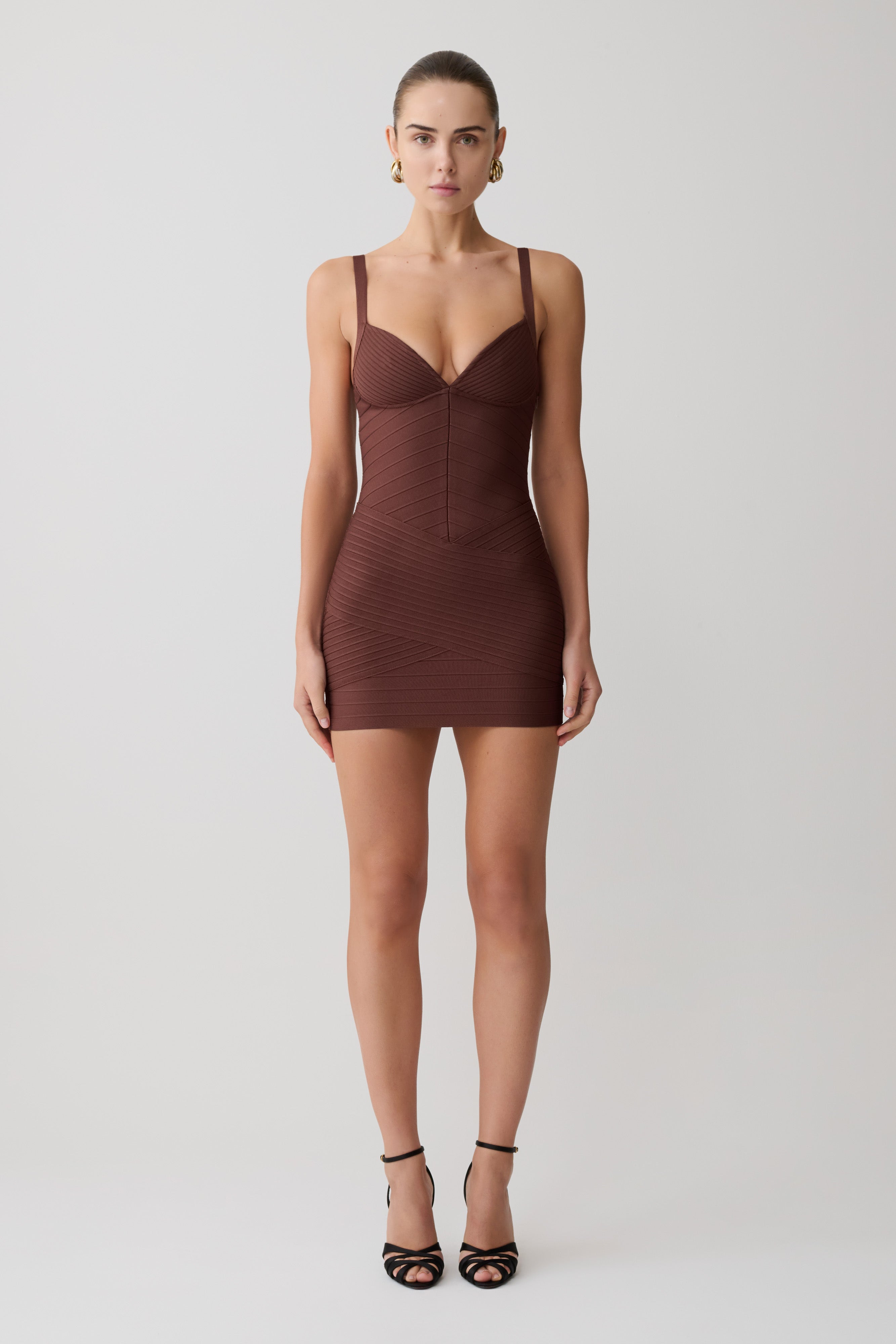 Maison Bandage Knit Mini Dress