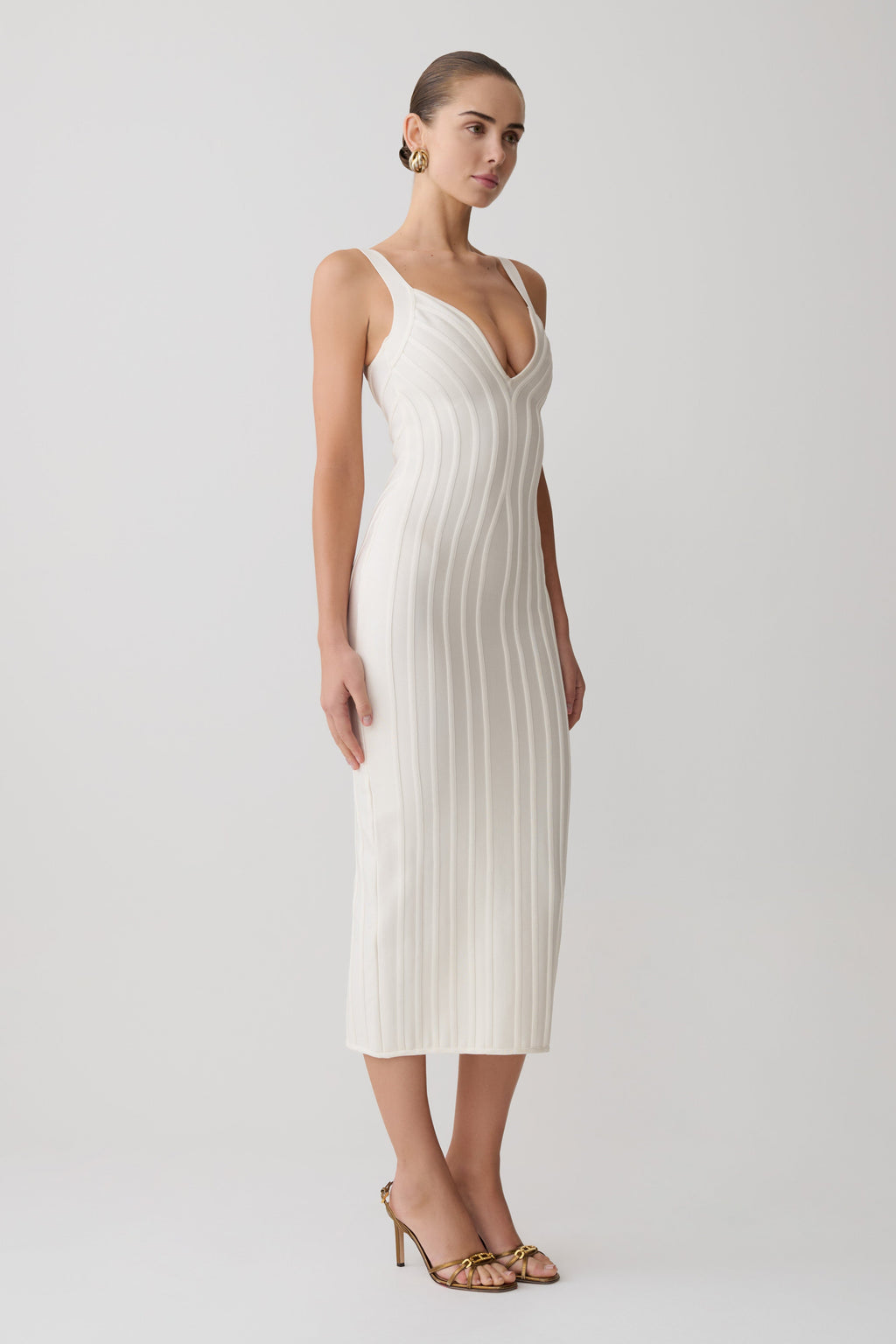 Gia Bandage Knit Midi Dress