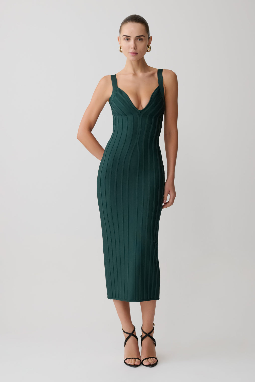 Gia Bandage Knit Midi Dress