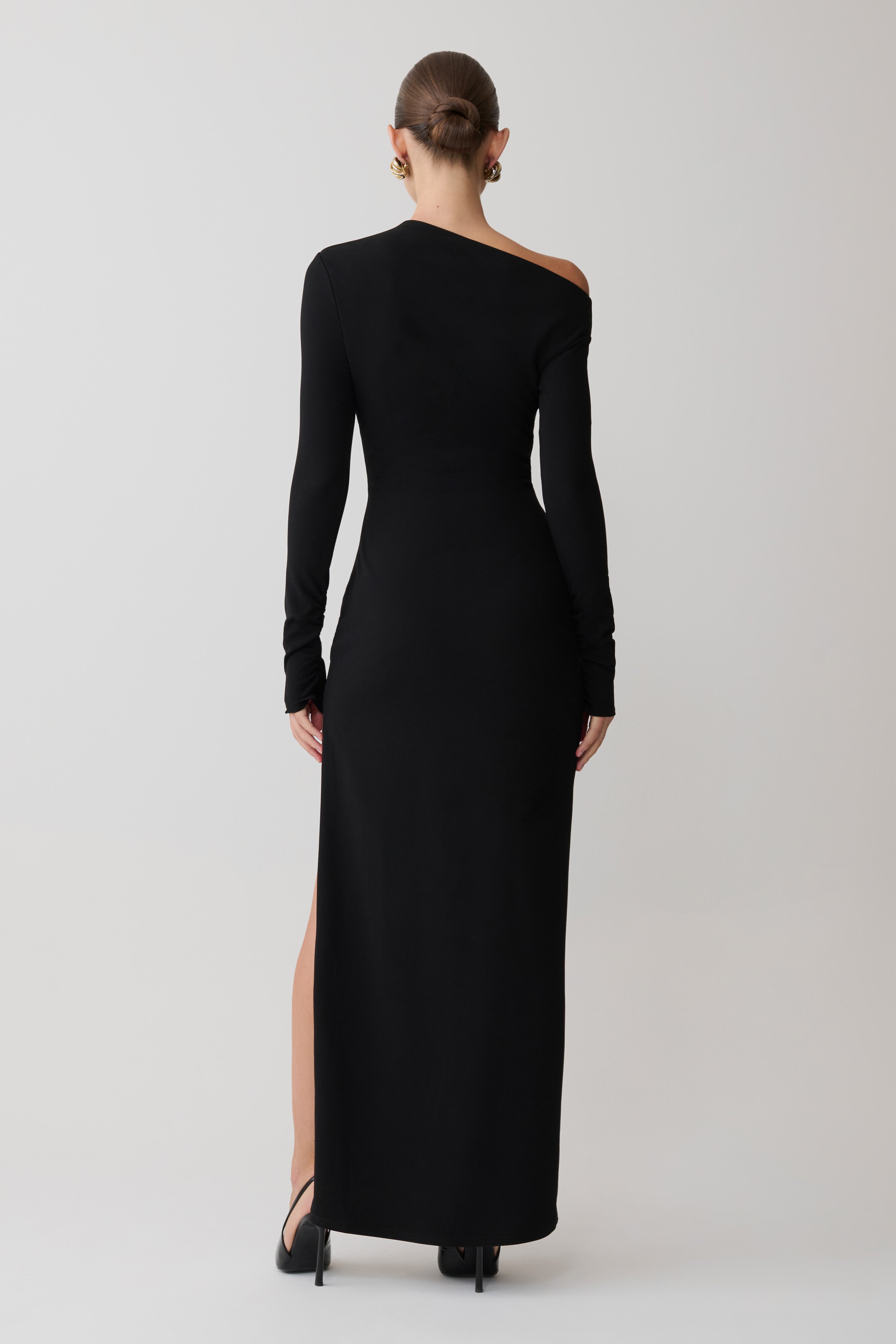 Thalyn Crepe Maxi Dress With Split