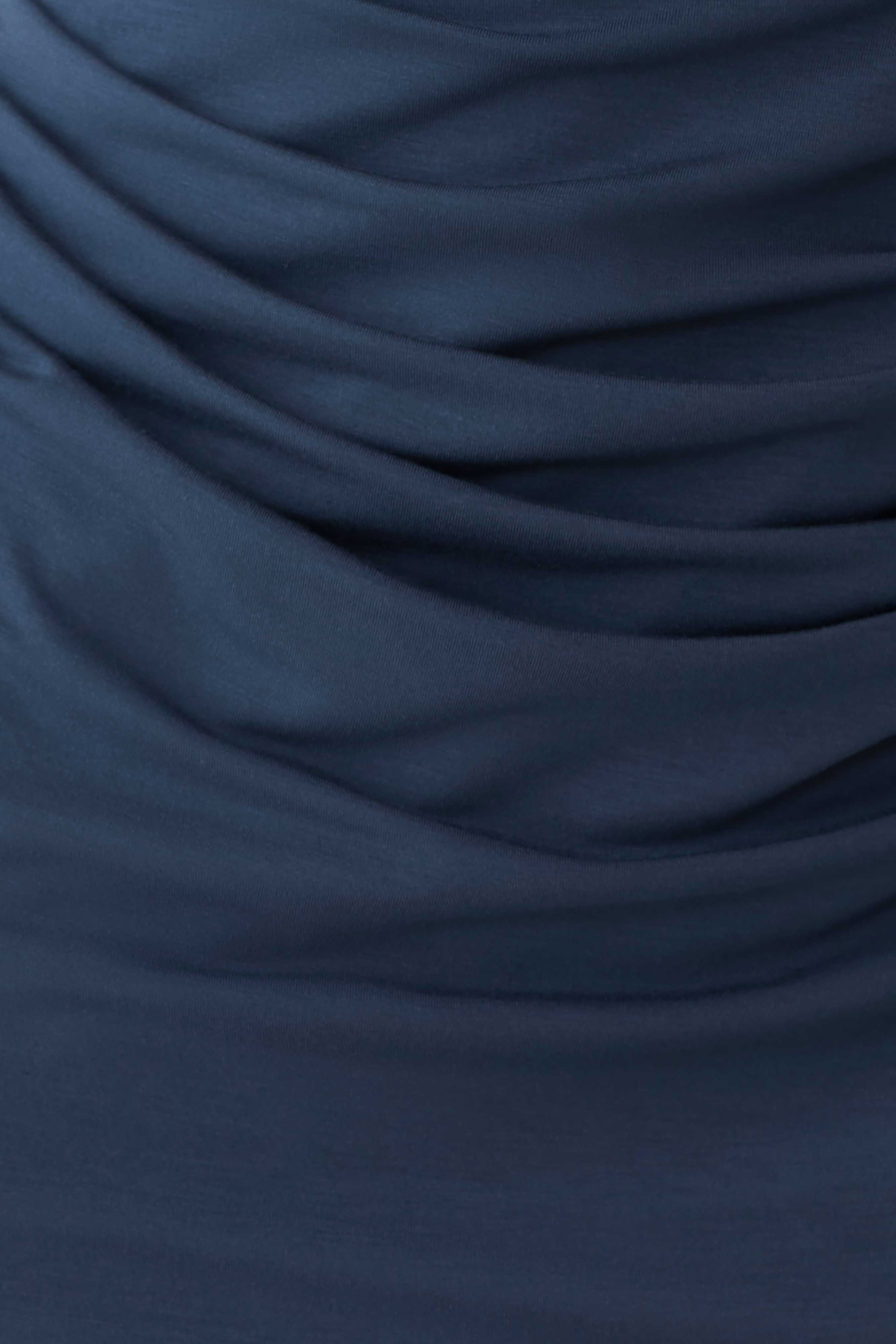Vina Gathered Jersey Midi Dress