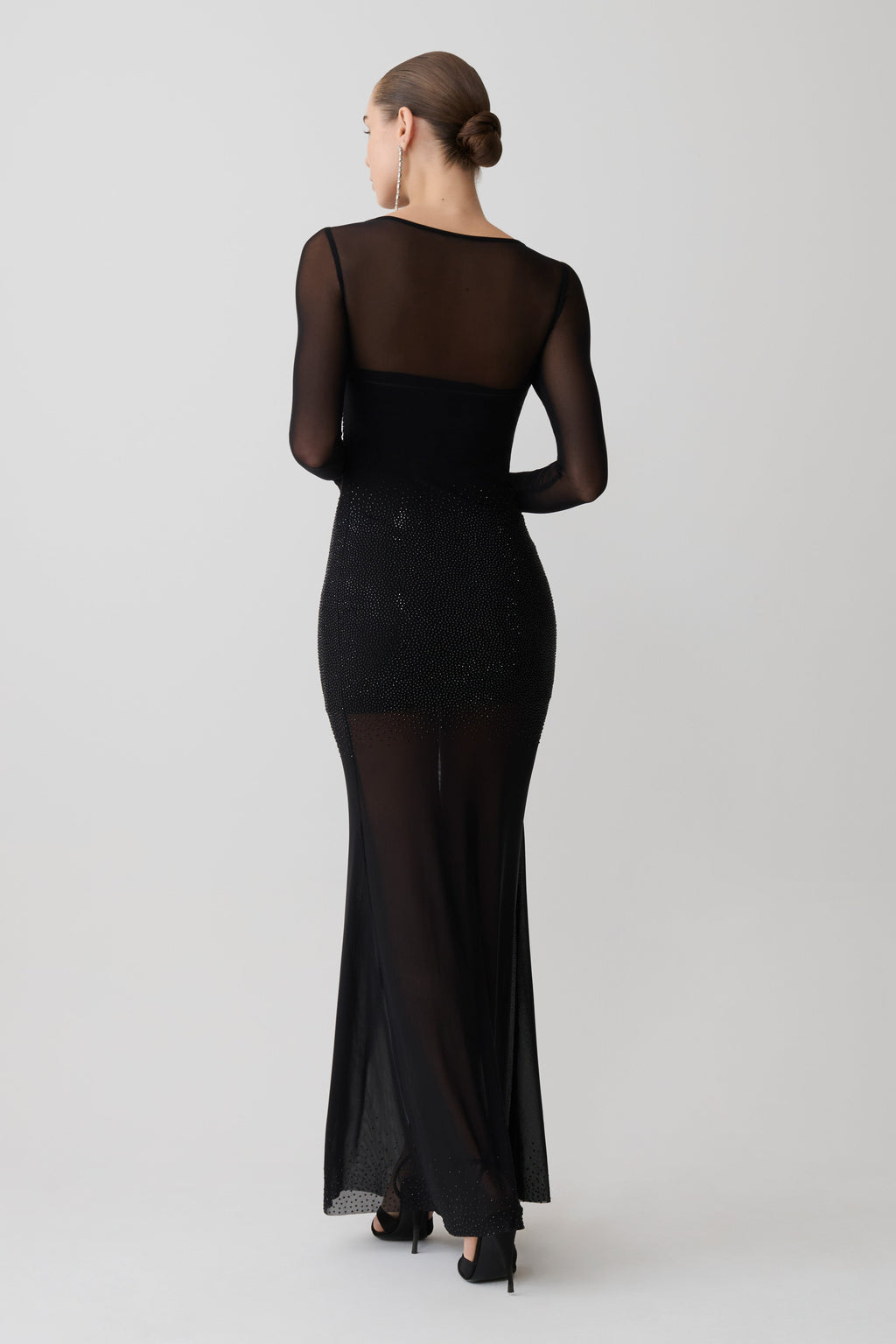 Lior Mesh Maxi Dress With Hotfix