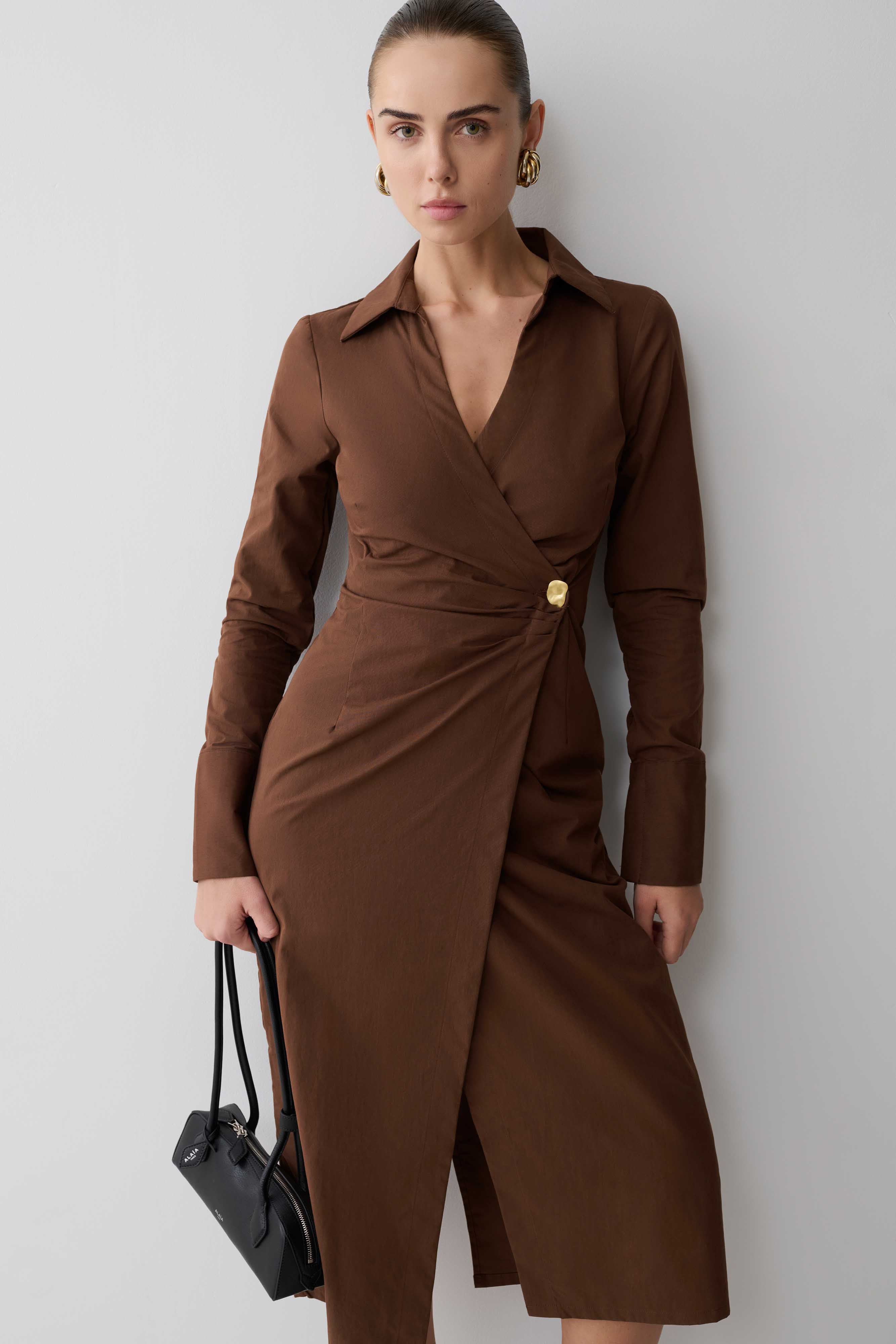 Mikaila Asymmetric Shirt Dress
