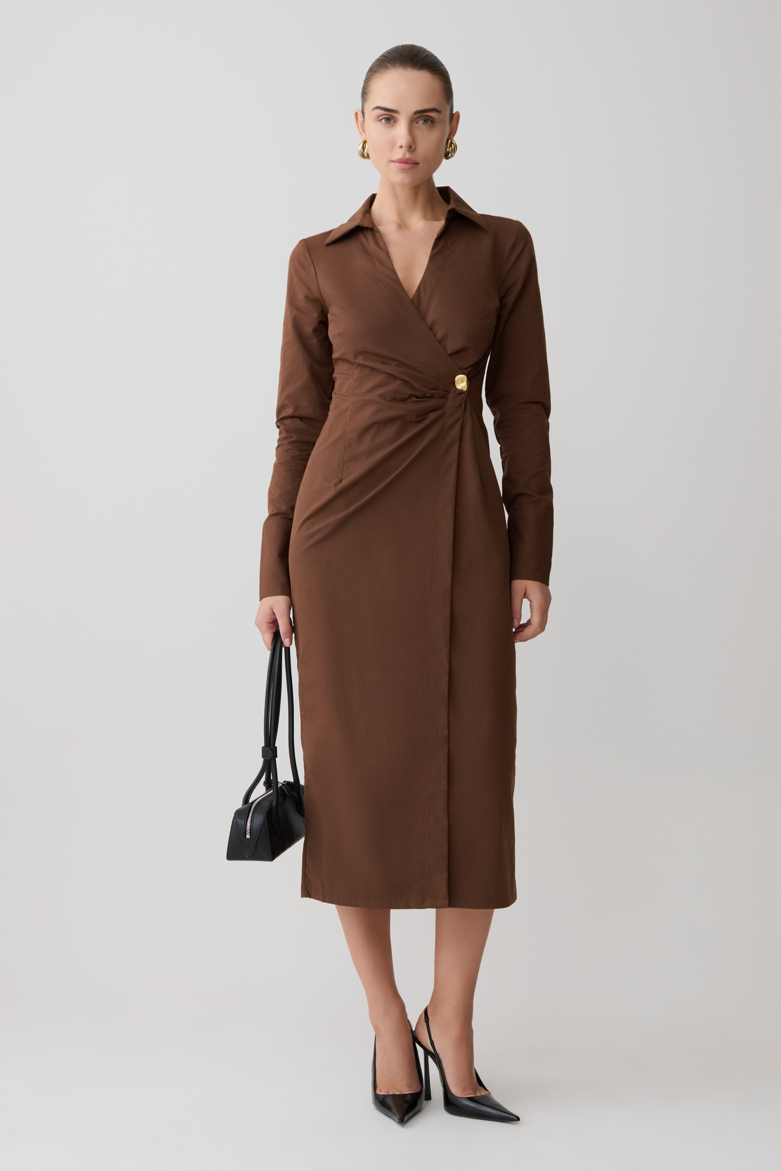 Mikaila Asymmetric Shirt Dress