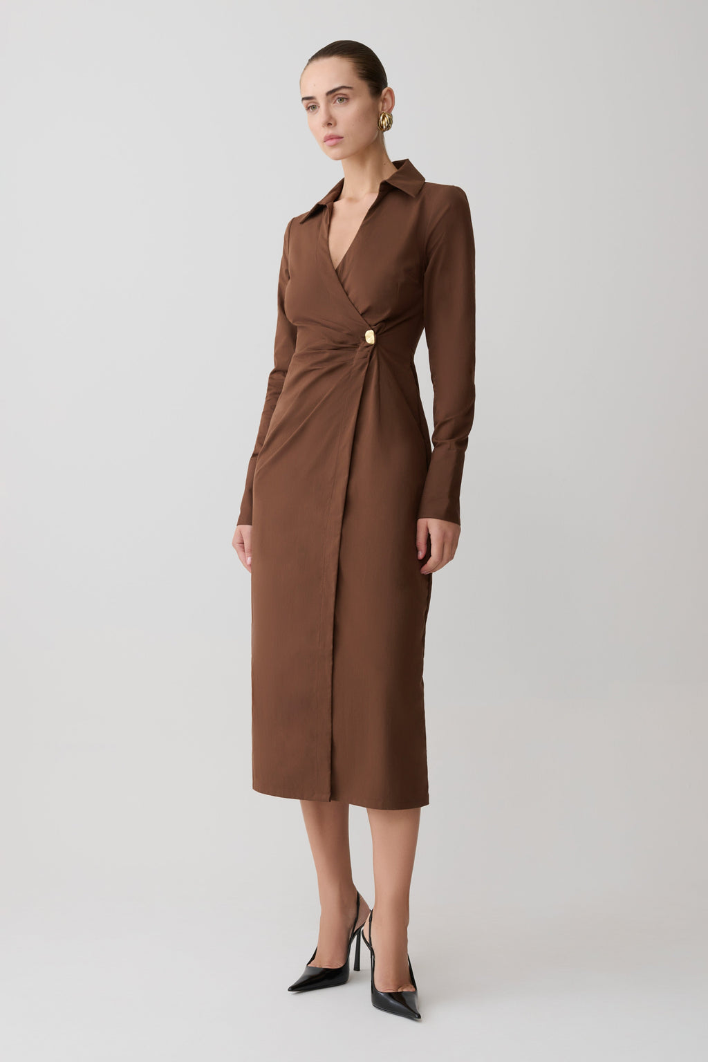 Mikaila Asymmetric Shirt Dress