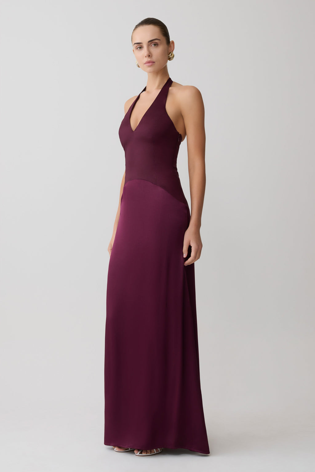 Maura Taffeta And Satin Maxi Dress