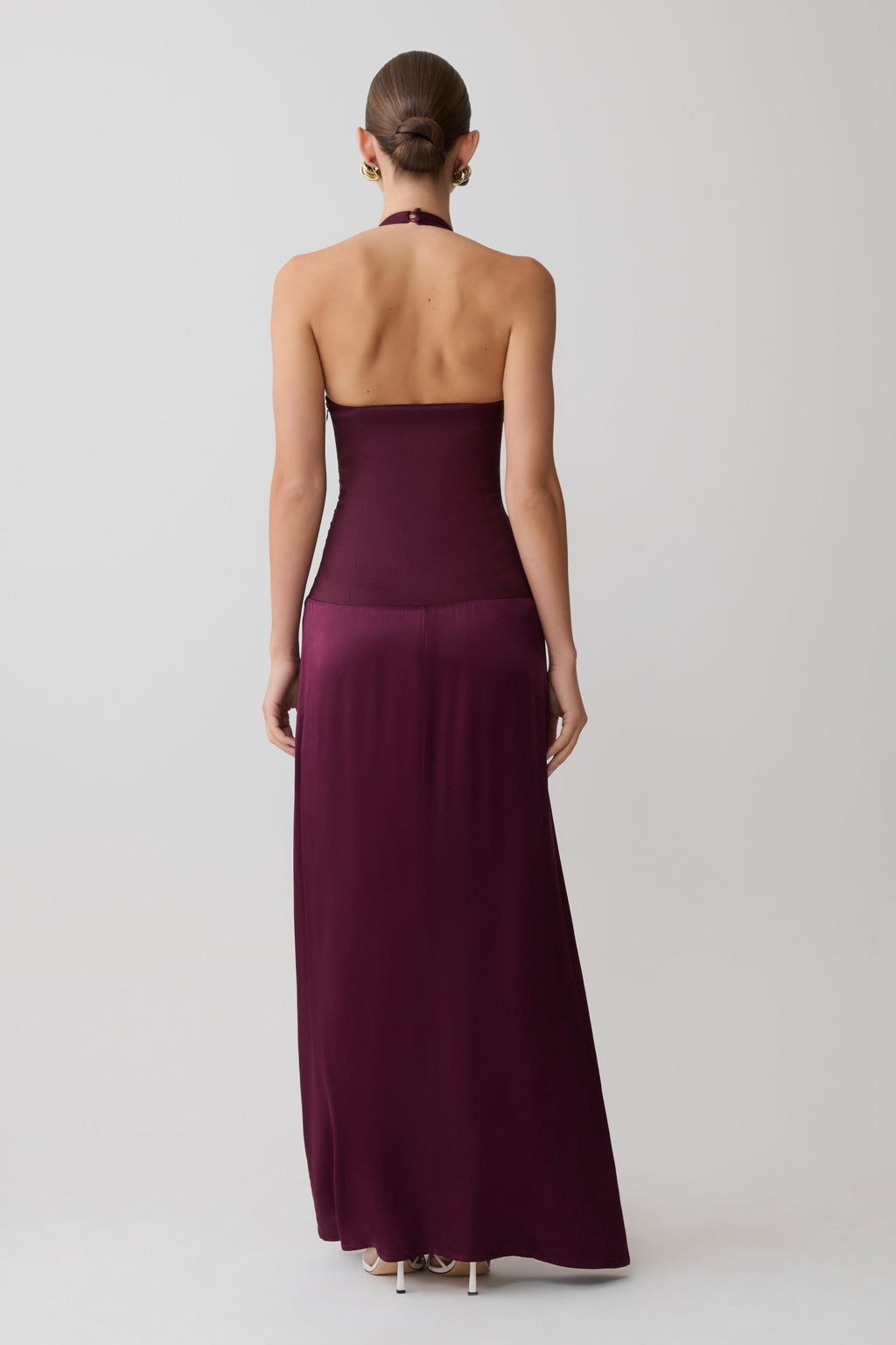 Maura Taffeta And Satin Maxi Dress