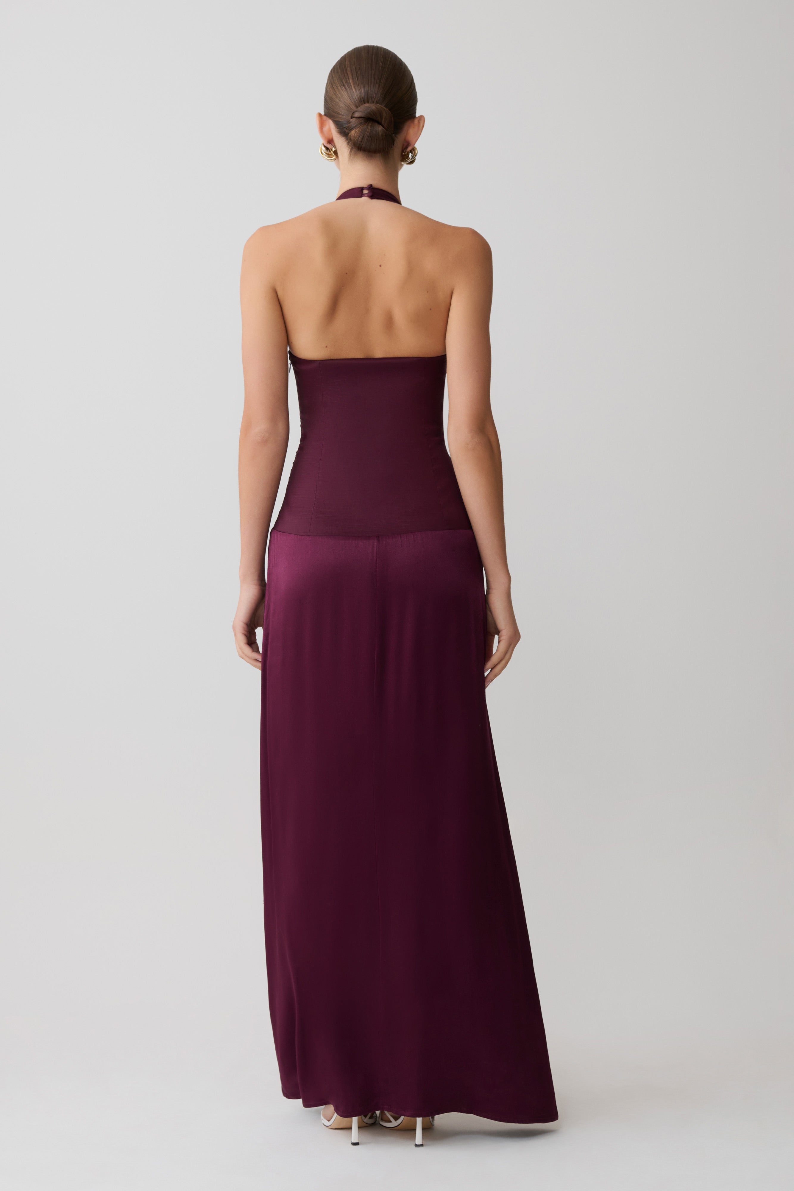 Maura Taffeta And Satin Maxi Dress