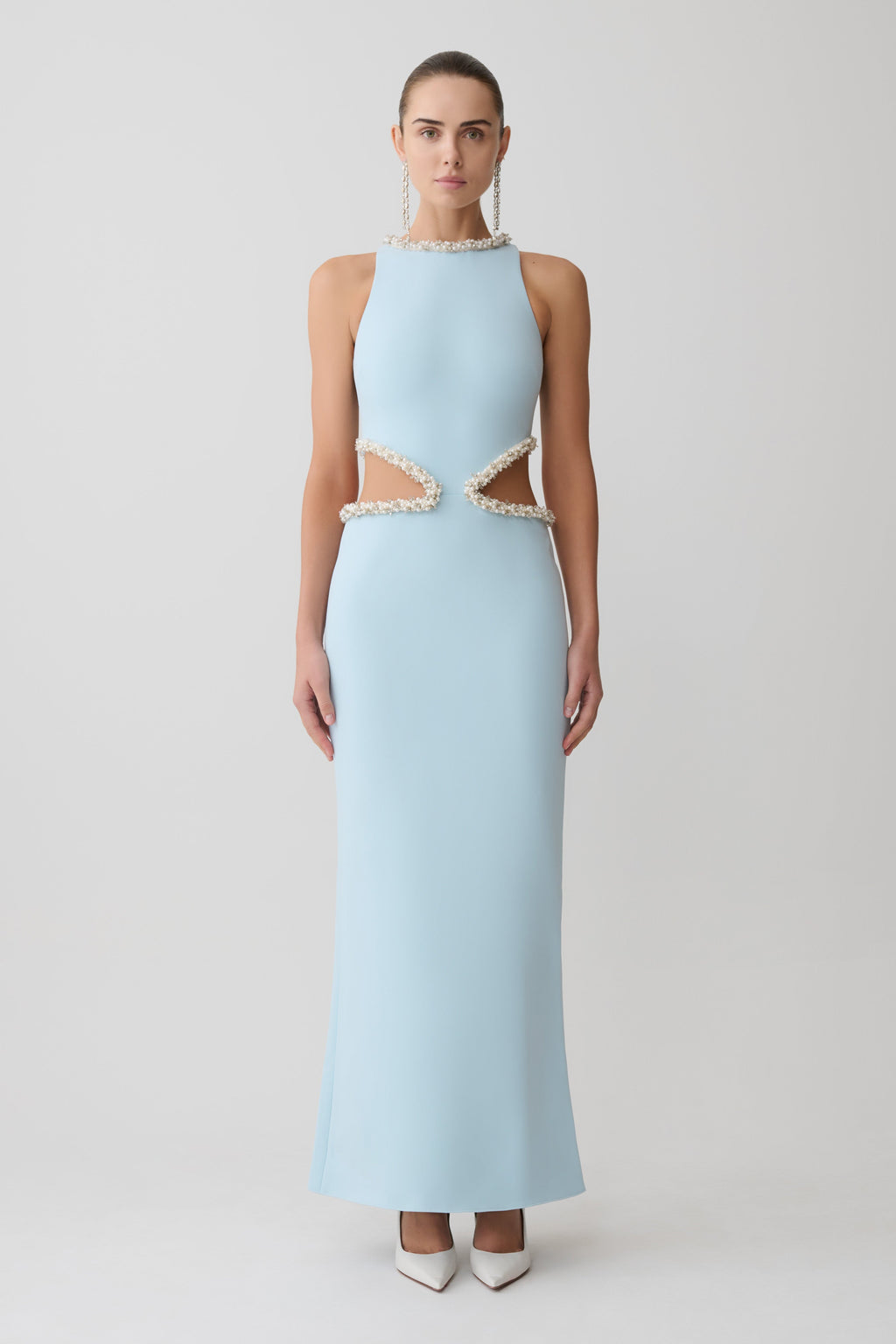 Nicole Embellished Cut Out Maxi Dress
