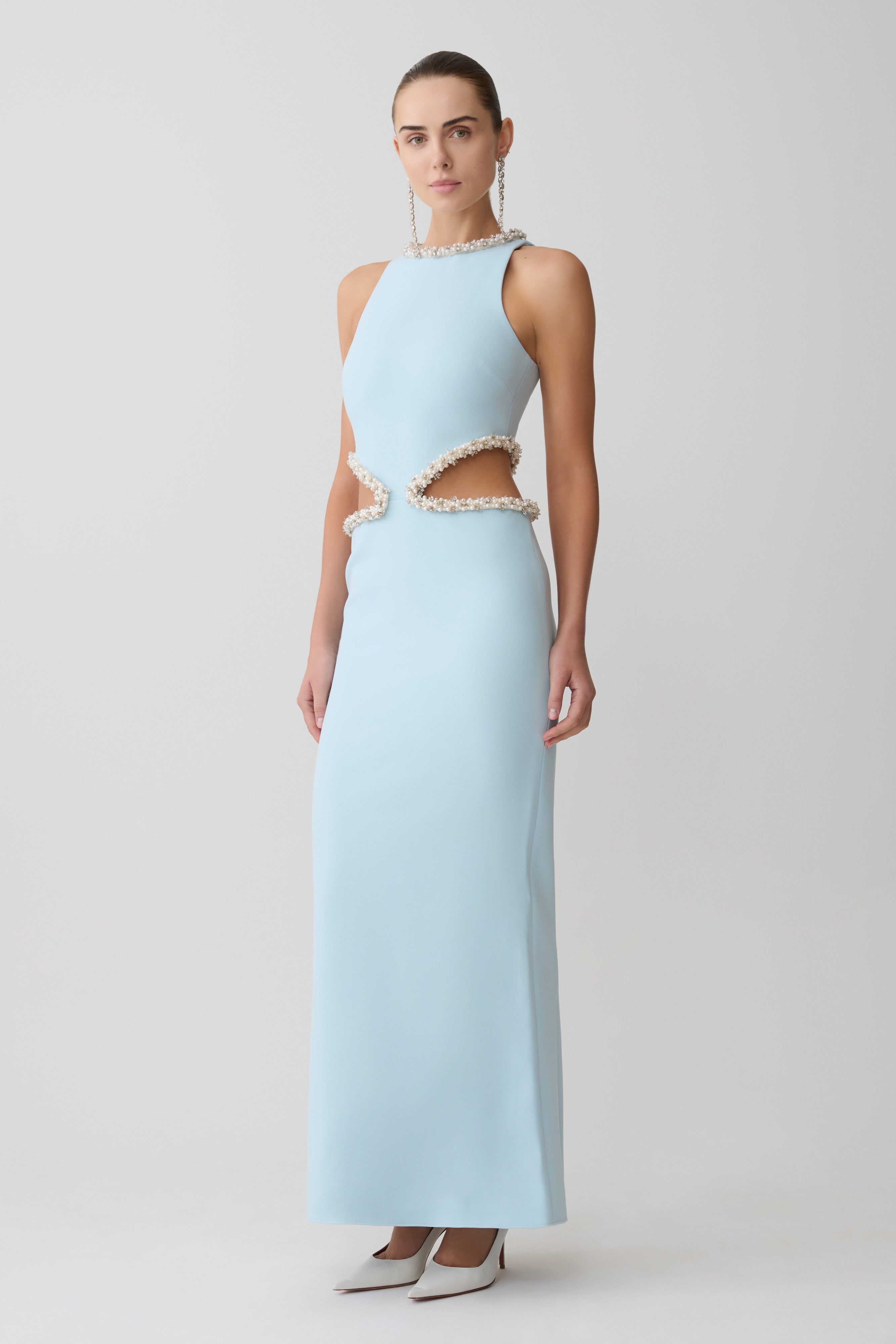 Nicole Embellished Cut Out Maxi Dress
