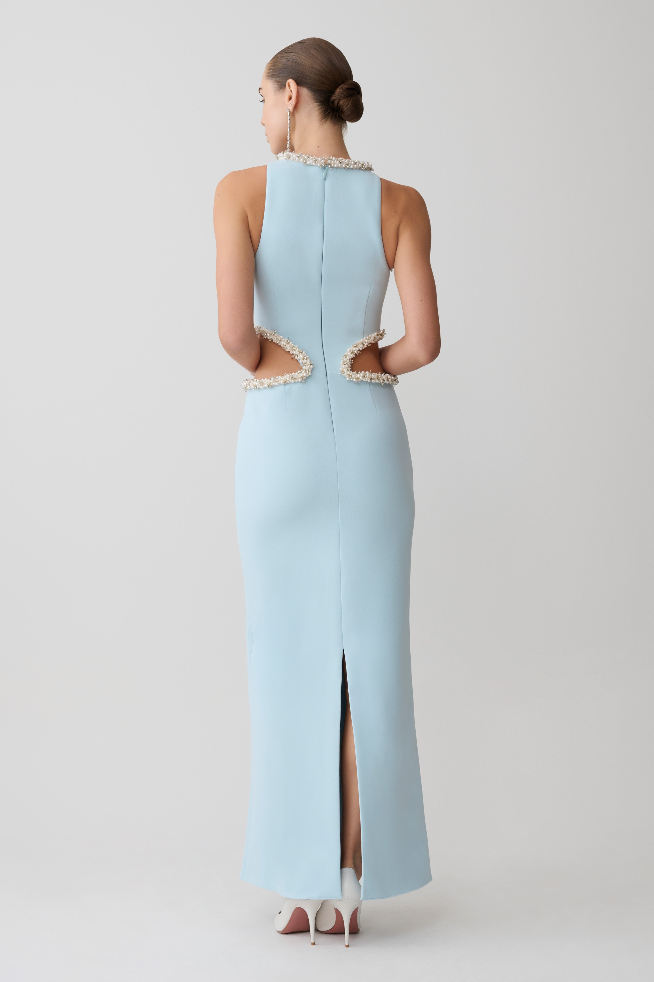 Nicole Embellished Cut Out Maxi Dress
