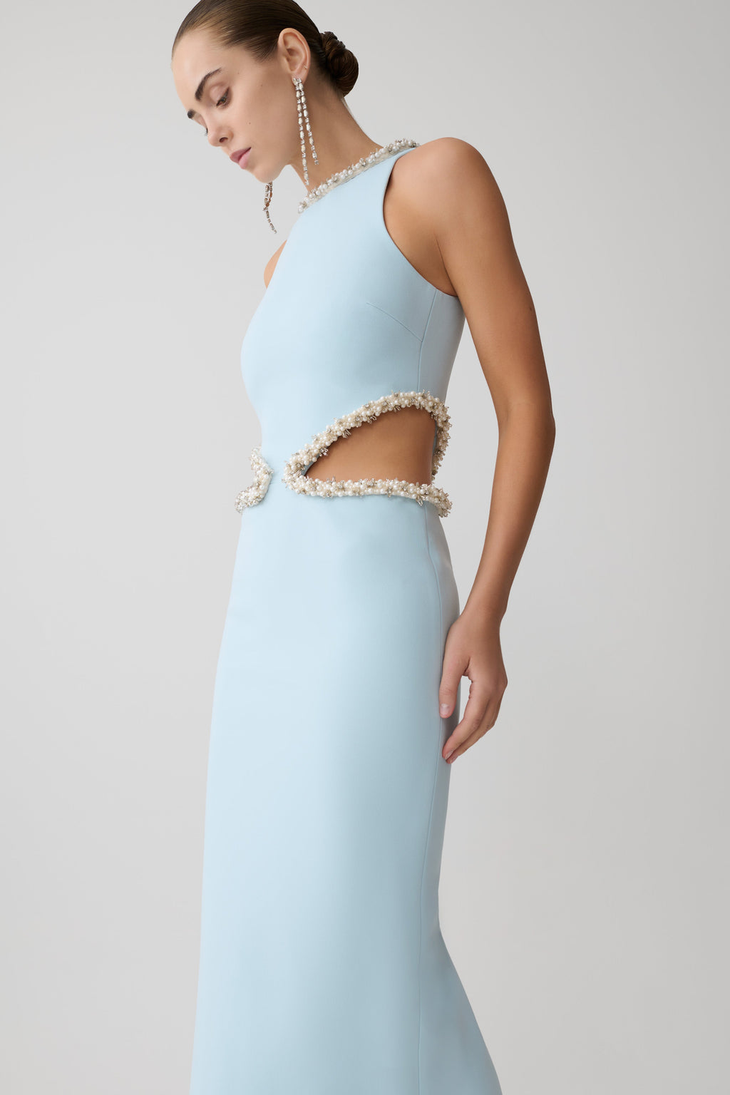 Nicole Embellished Cut Out Maxi Dress