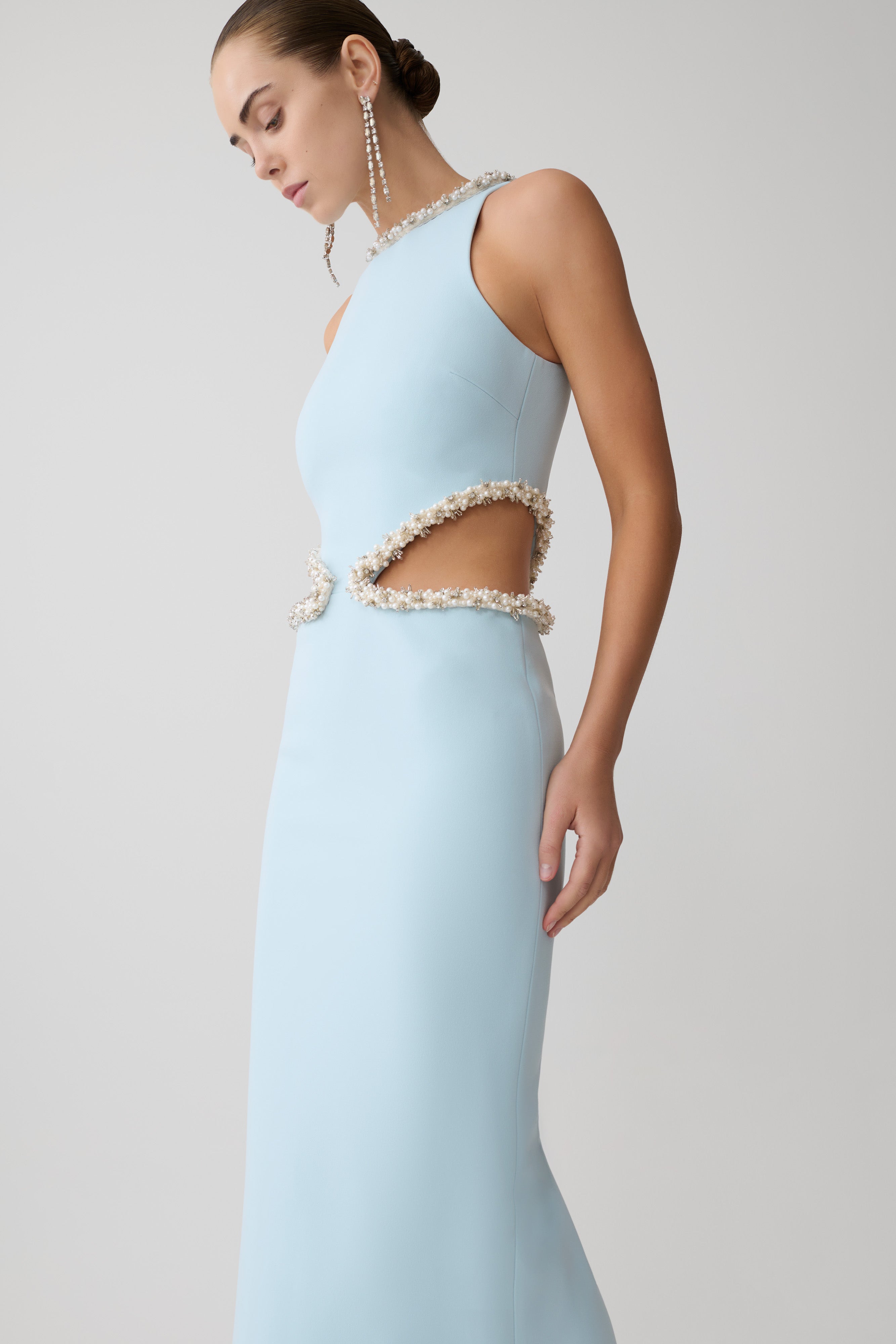 Nicole Embellished Cut Out Maxi Dress