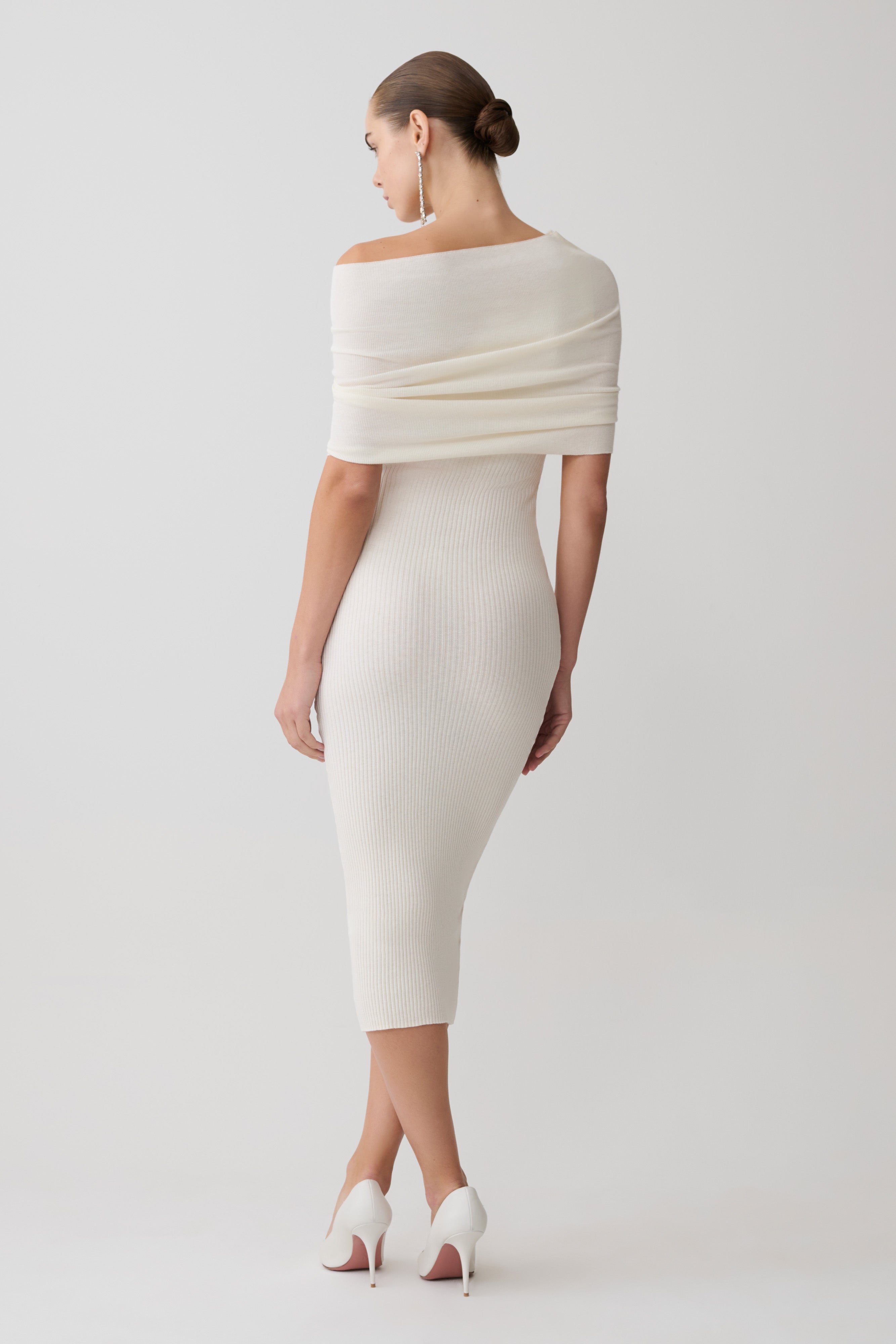 Zandie Cashmere Blend Knit Midi Dress