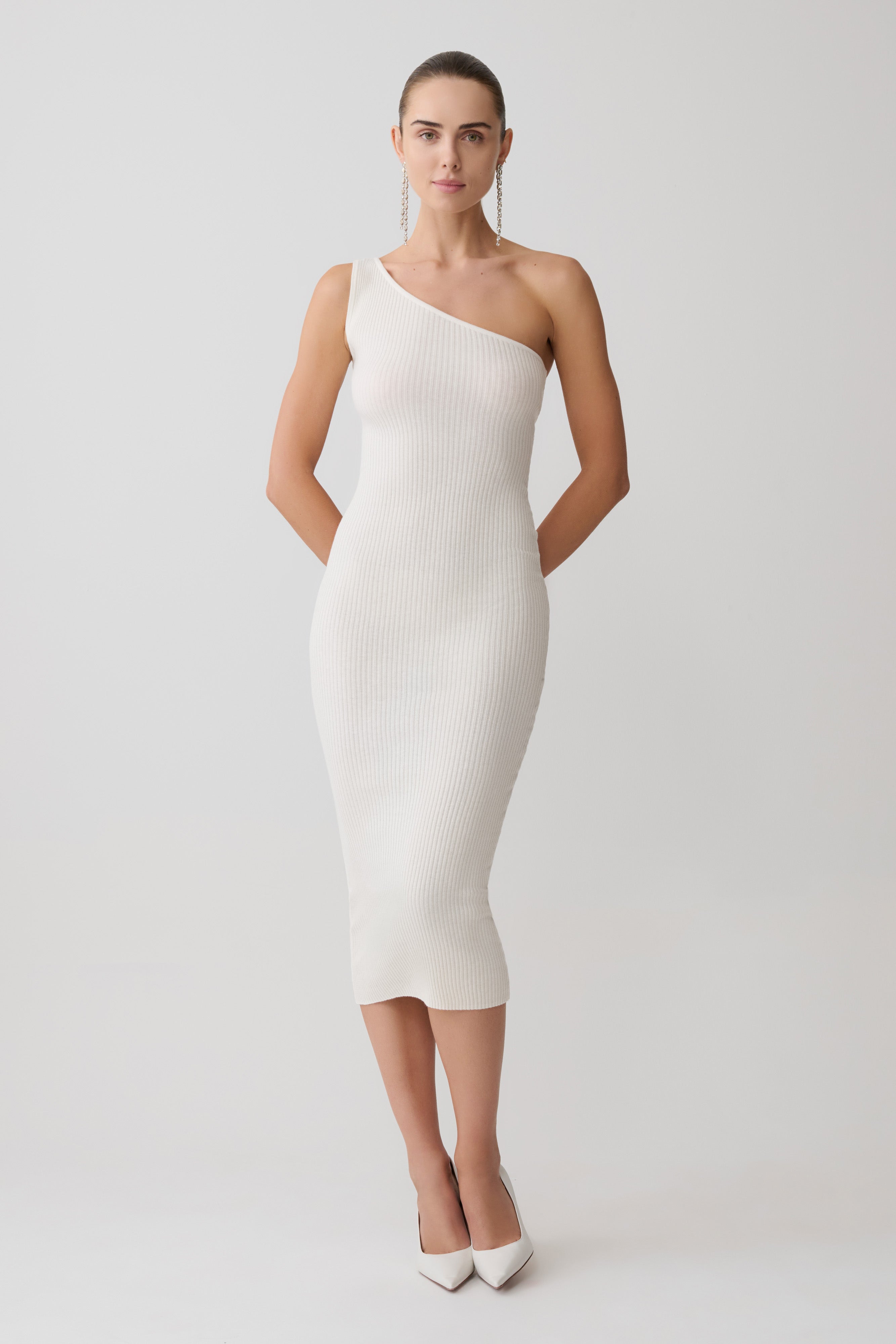 Zandie Cashmere Blend Knit Midi Dress
