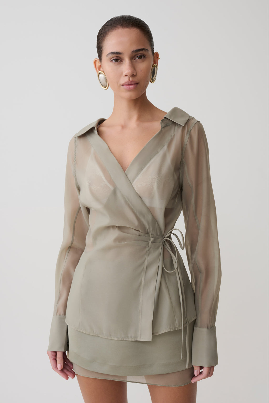 Frankie Organza Cross Over Shirt