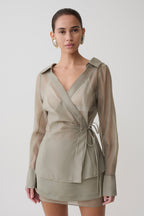Frankie Organza Cross Over Shirt