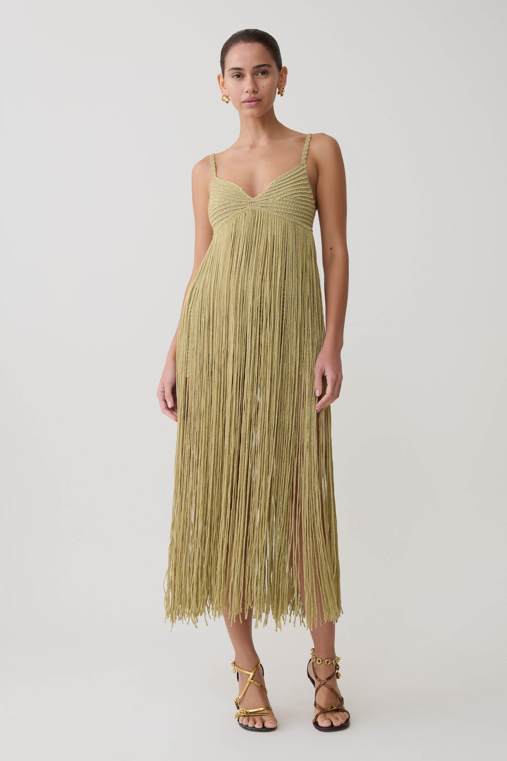 Renee Lurex Crochet Maxi Dress