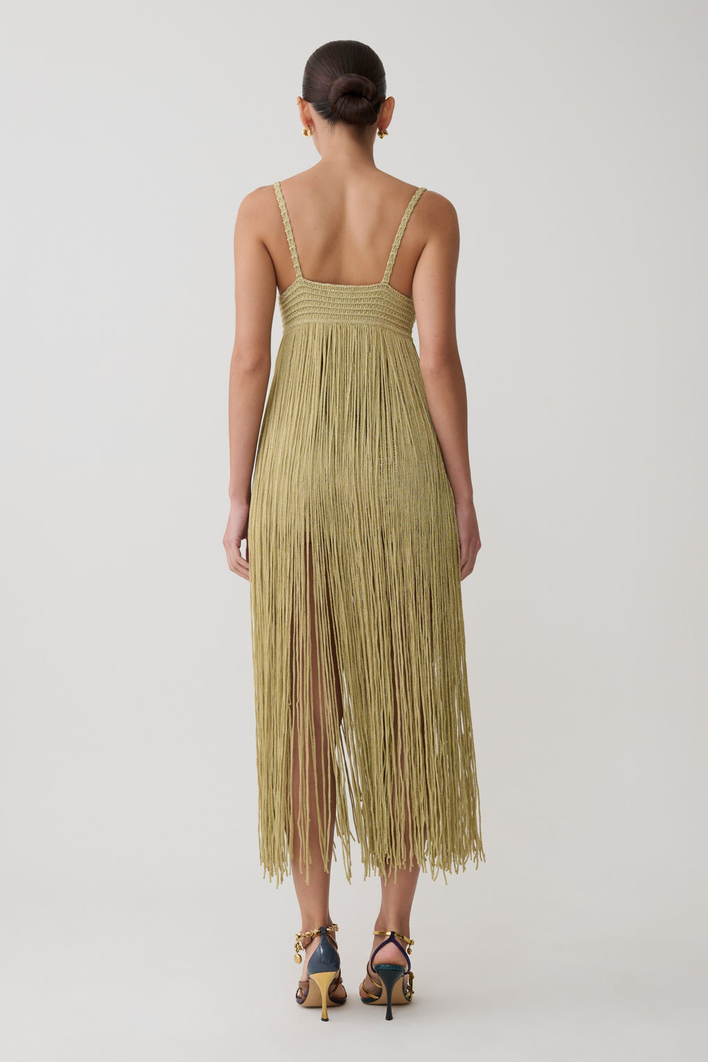 Renee Lurex Crochet Maxi Dress