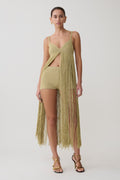 Renee Lurex Crochet Maxi Dress