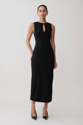 Norah Sleeveless Crepe Midi Dress