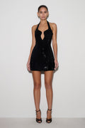 Raina Diamante Halter Mini Dress
