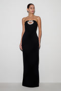 Hilda Embellished Strapless Maxi Dress