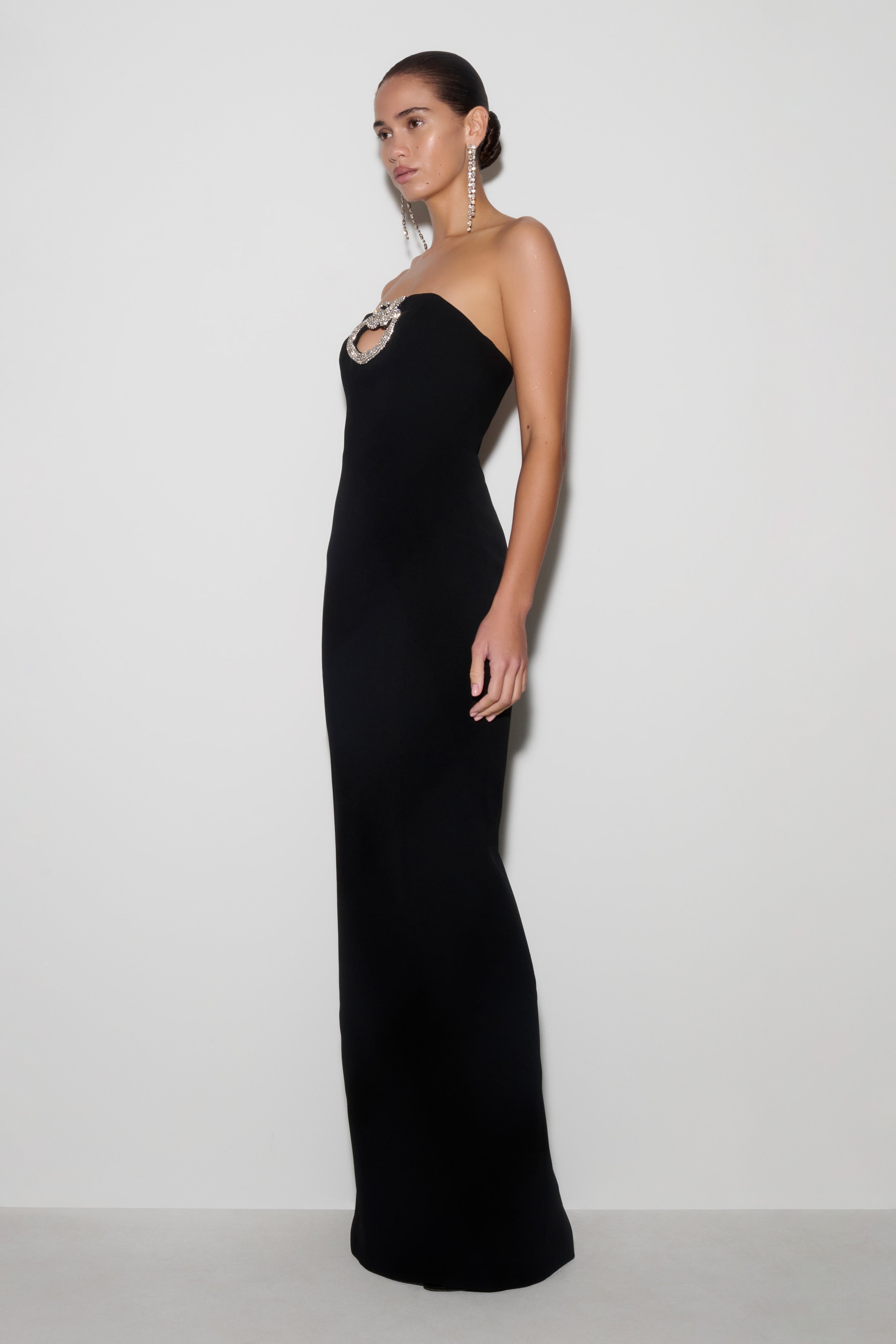 Hilda Embellished Strapless Maxi Dress