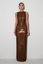 Magnolia Sleeveless Diamante Maxi Dress