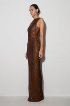 Magnolia Sleeveless Diamante Maxi Dress