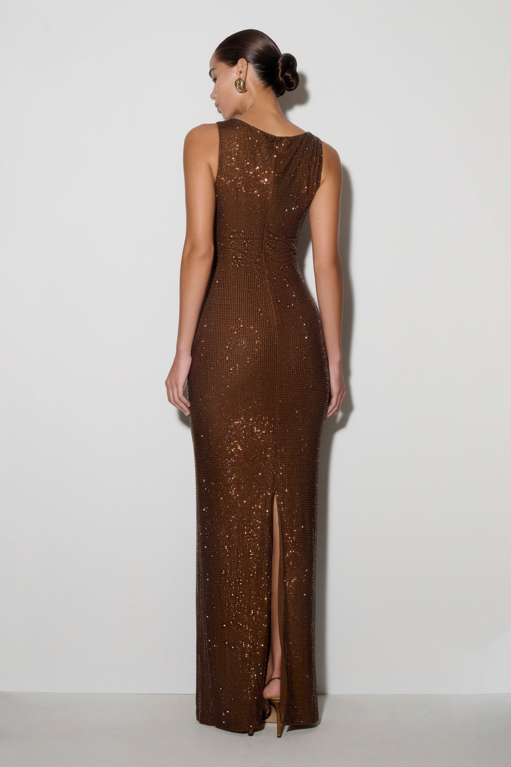 Magnolia Sleeveless Diamante Maxi Dress