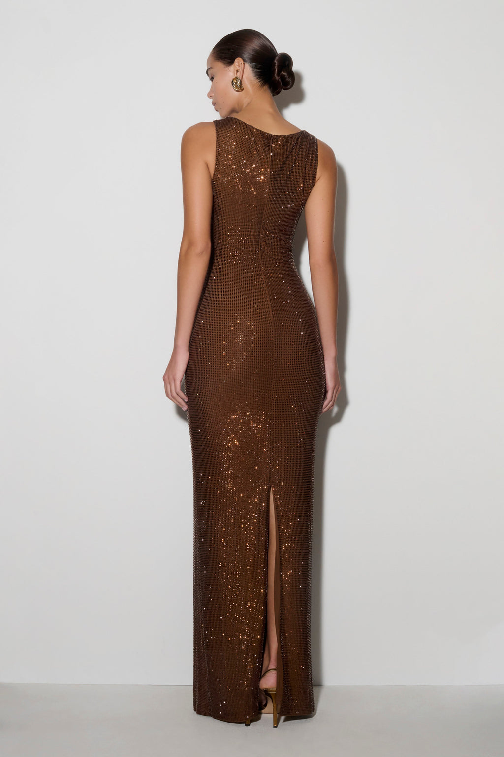 Magnolia Sleeveless Diamante Maxi Dress