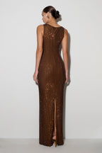 Magnolia Sleeveless Diamante Maxi Dress