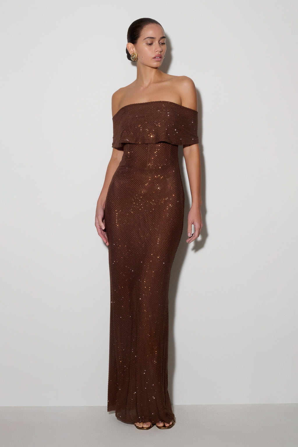Phi Multi-Wear Cowl Diamante Maxi Dress