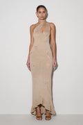 Celestino Floral Metallic Knit Maxi Dress in Gold – Chic&Drifts