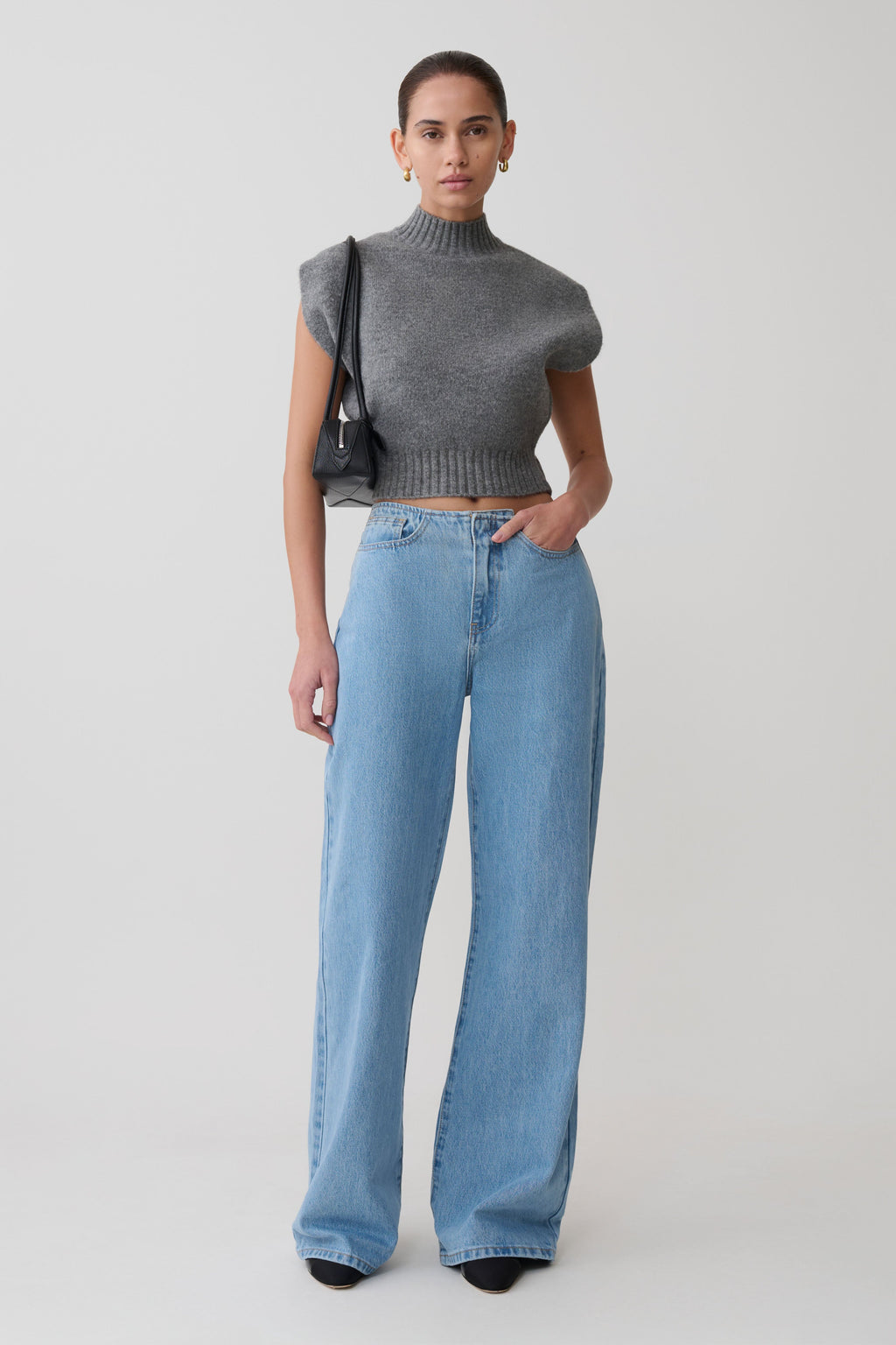Caitlin Mid Rise Jeans in Classic Blue – Chic&Drifts