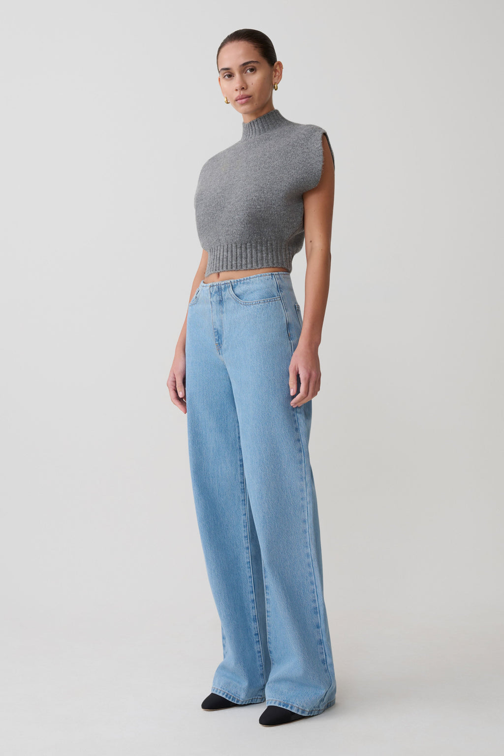 Niko Knit Oversized Top in Charcoal – Chic&Drifts