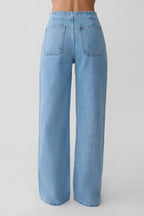 Caitlin Mid Rise Jeans in Classic Blue – Chic&Drifts