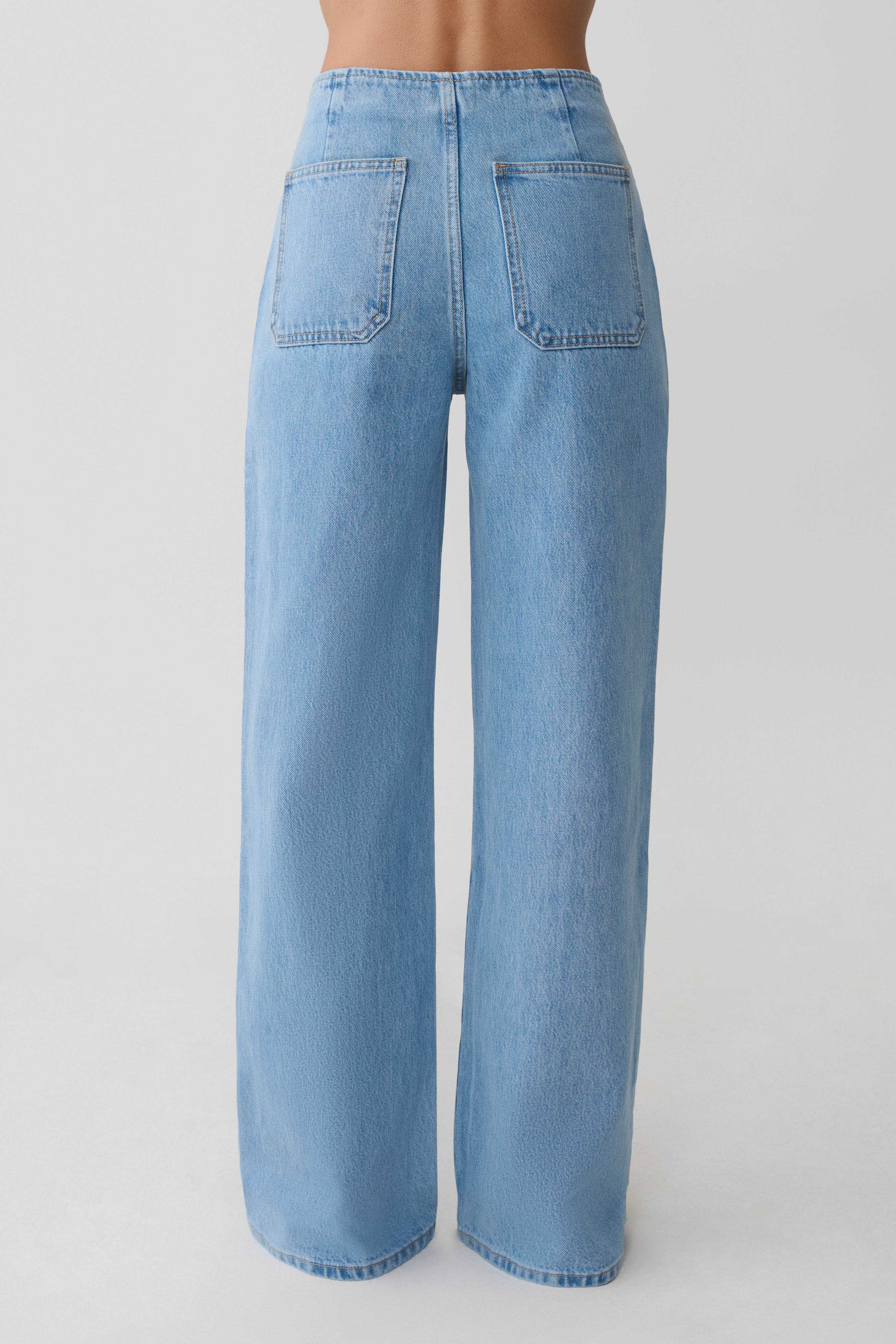 Caitlin Mid Rise Jeans in Classic Blue – Chic&Drifts