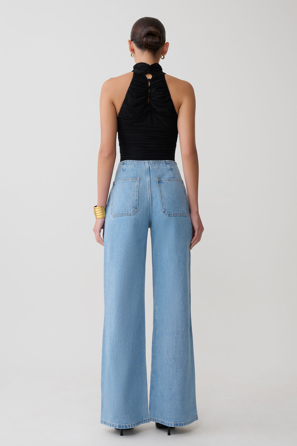 Caitlin Mid Rise Jeans in Classic Blue – Chic&Drifts