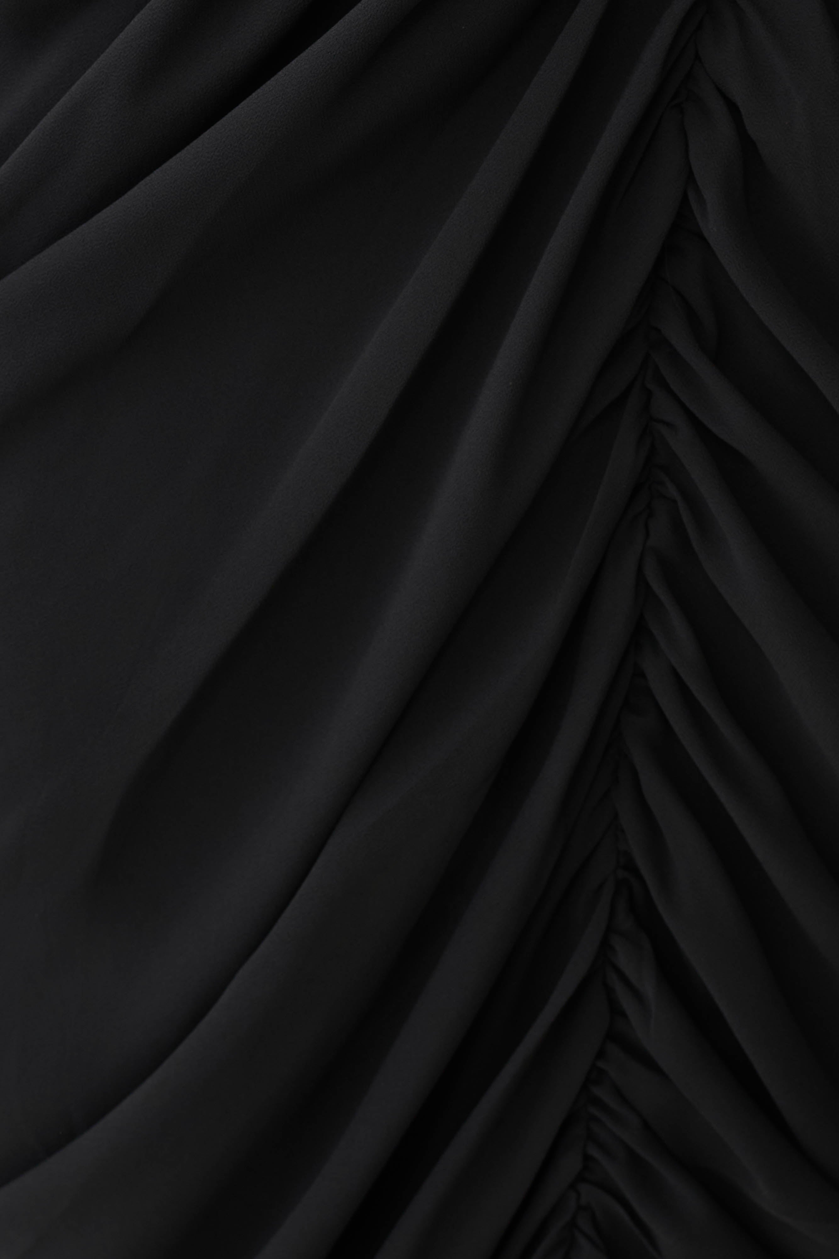 Micaela Chiffon Gathered Maxi Dress