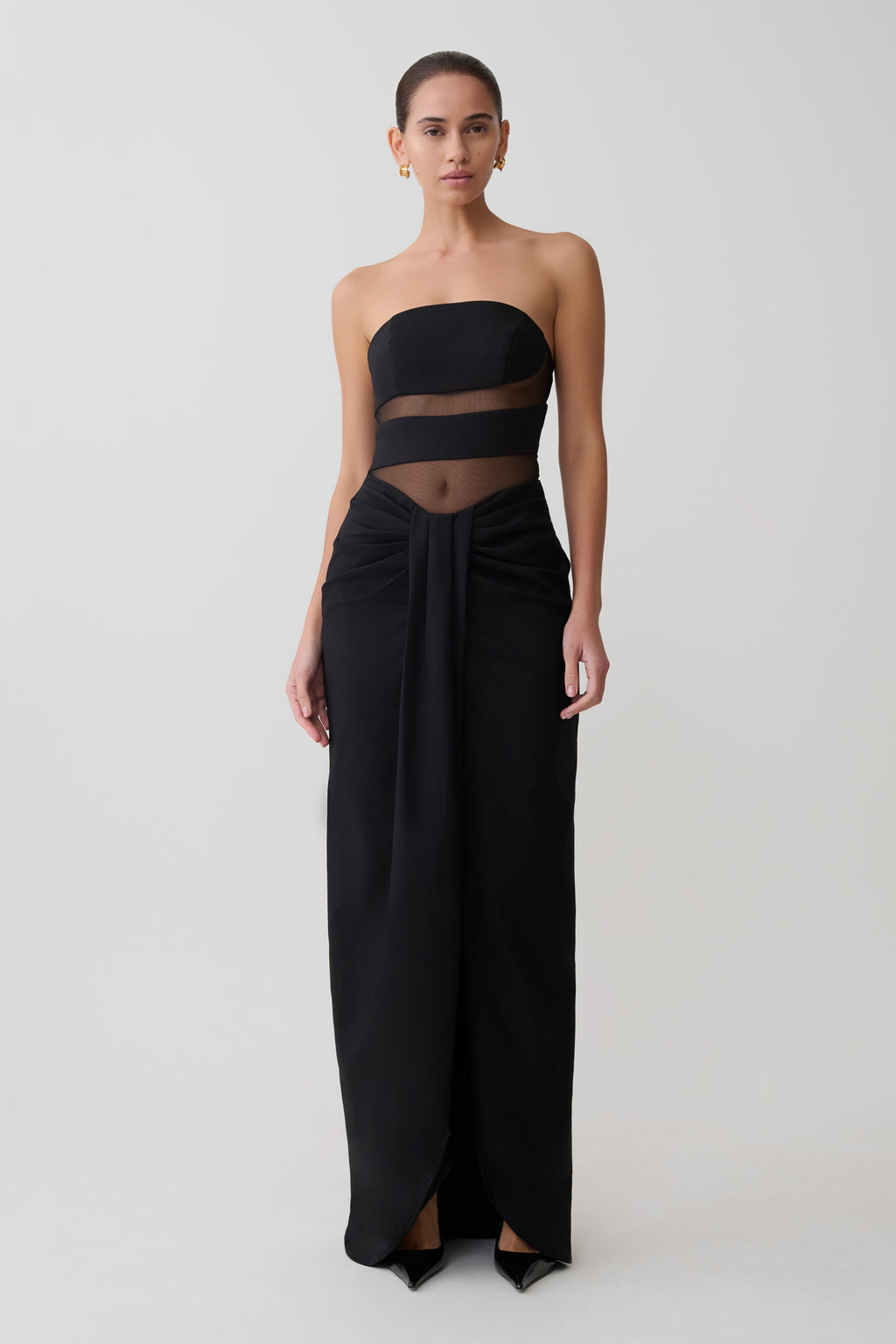 Paulina Cut Out Strapless Maxi Dress