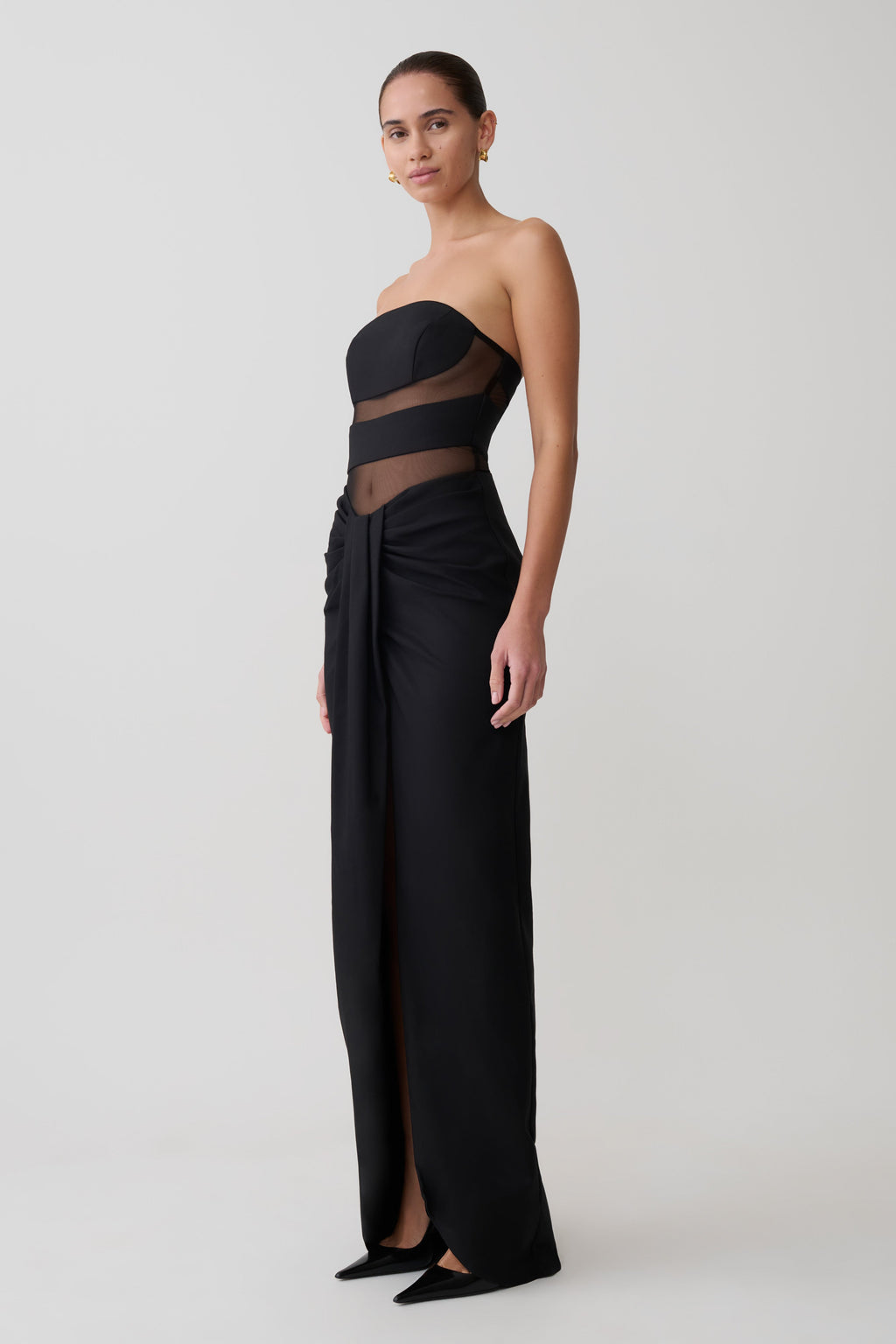 Paulina Cut Out Strapless Maxi Dress