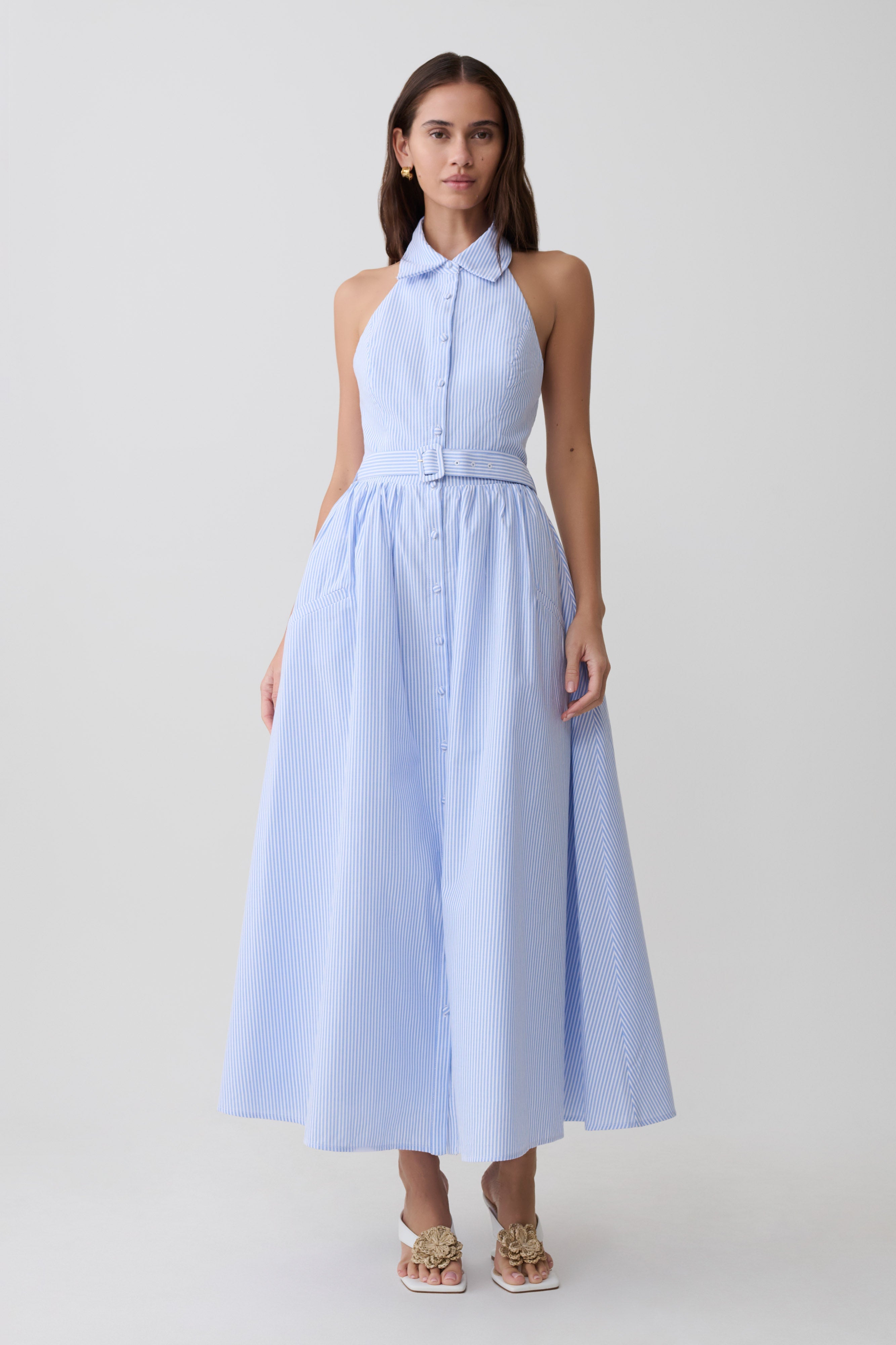 Cindy Collared Midi Dress