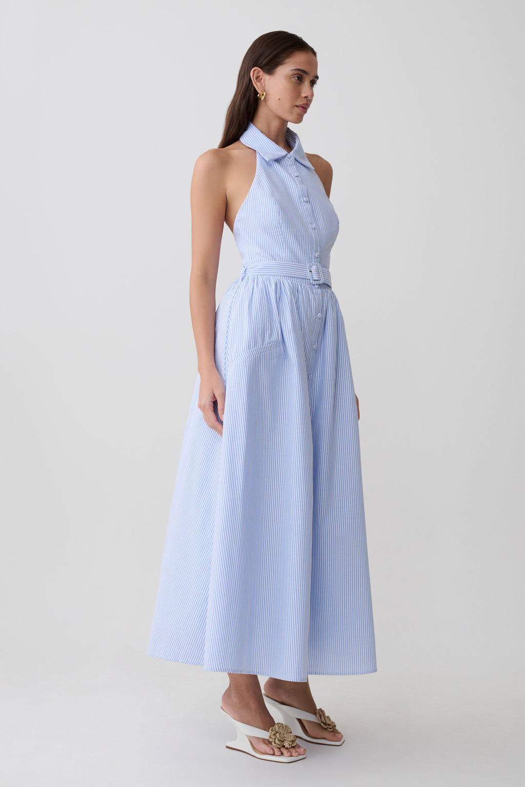 Cindy Collared Midi Dress