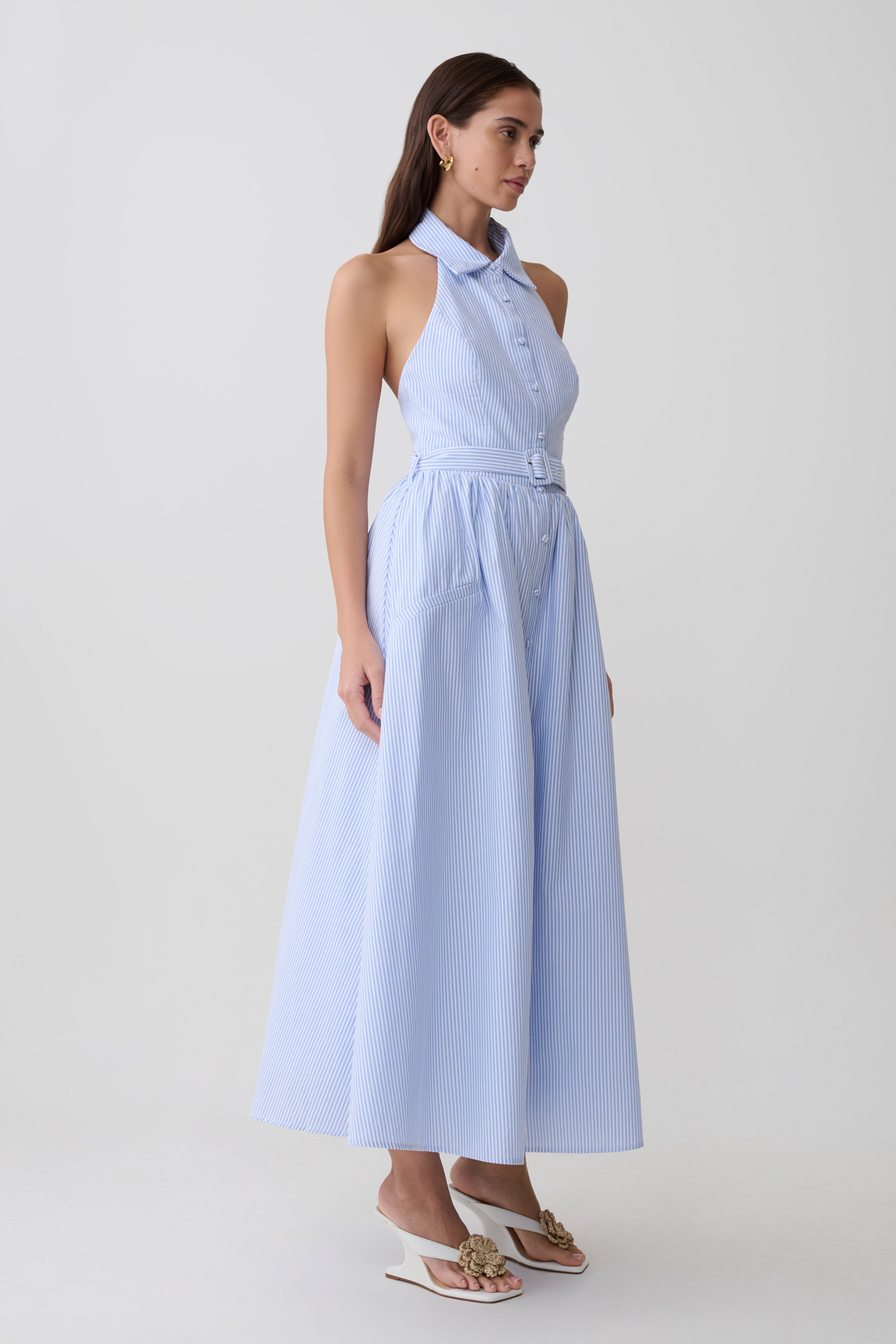 Cindy Collared Midi Dress