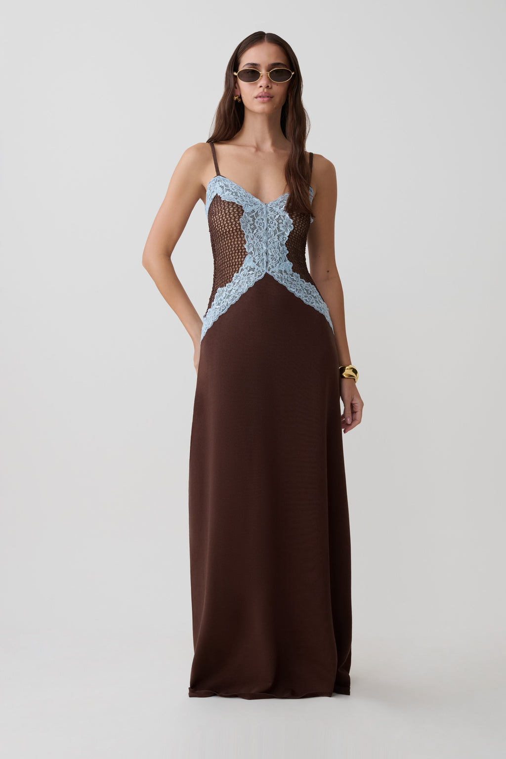 Bray Knit & Lace Maxi Dress
