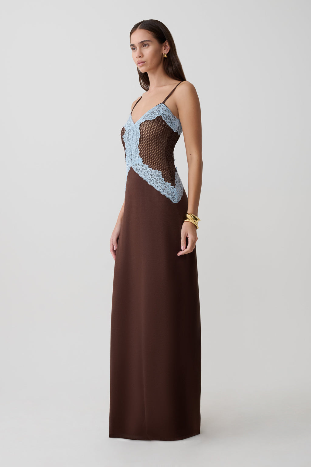 Bray Knit & Lace Maxi Dress